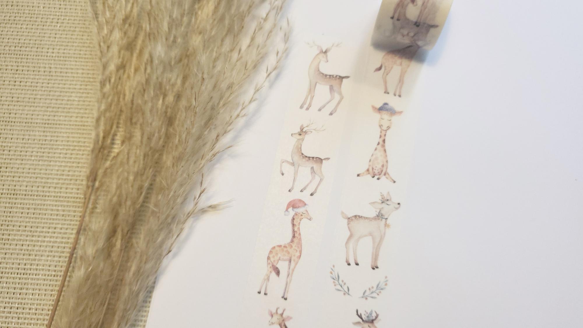 Design Washi Tape Rehe und Giraffen